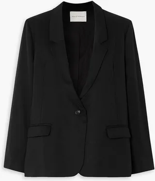 Wool-twill blazer