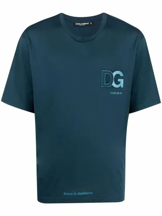 logo-patch cotton T-shirt