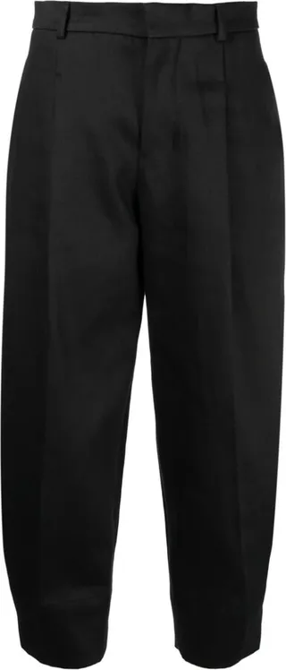 High-Waisted Cropped Trousers