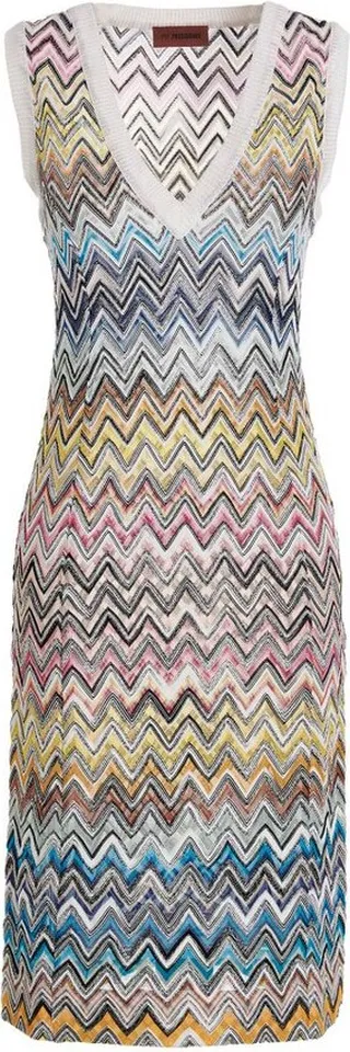 Missoni Zig-Zag Pattern Sleeveless Mini Dress