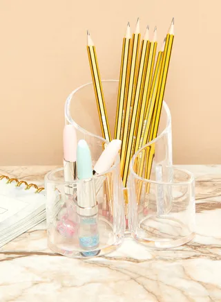 Clear Acrylic Pen Holder