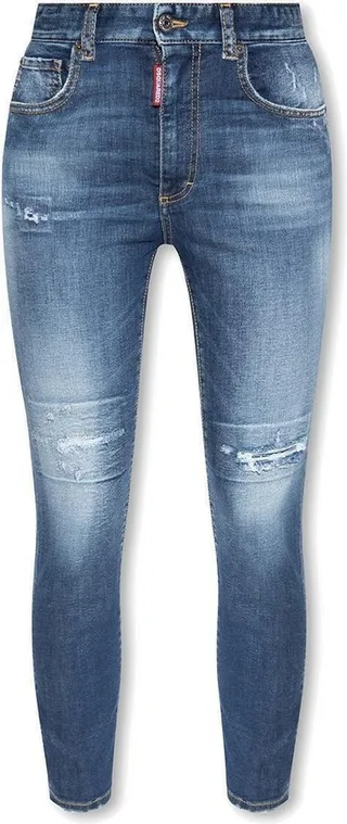 Mid-rise Slim-fit Distressed Jeans