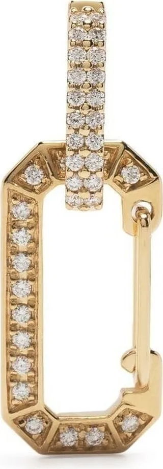 18kt yellow gold Chiara Small diamond drop earring