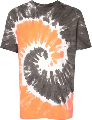 tie-dye print short-sleeve T-shirt