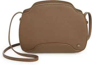 Sesia Matte Leather Crossbody Bag