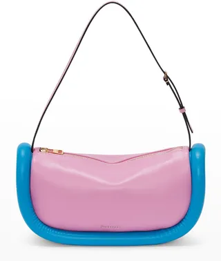 The Bumper Zip Leather Shoulder Bag