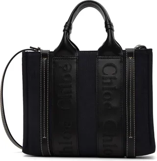Chloé Navy Small Woody Tote