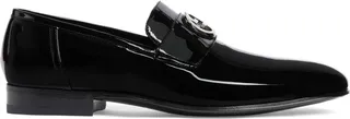 Logo-Plaque Leather Loafers