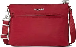 Baggallini Anti-Theft Memento Crossbody (Ruby Red) Cross Body Handbags