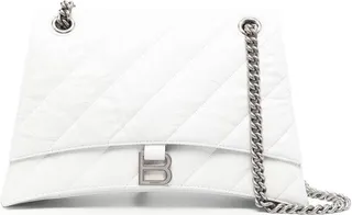 Crush quilted shoulder bag