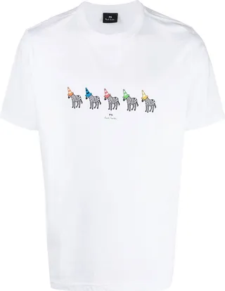 graphic-print short-sleeved T-shirt