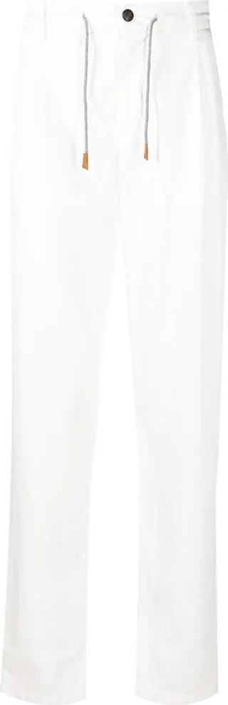 Straight-Leg Drawstring Trousers