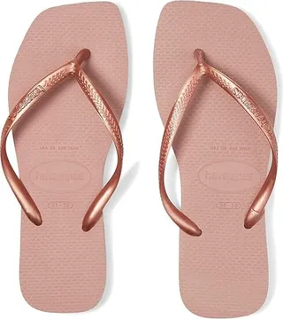 Havaianas Slim Square Flip Flop Sandal (Crocus Rose) Women's Sandals