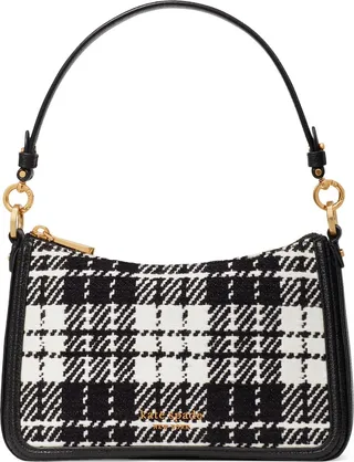 Hudson Plaid Medium Convertible Crossbody Bag