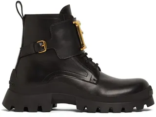 40mm D2 Statement leather combat boots