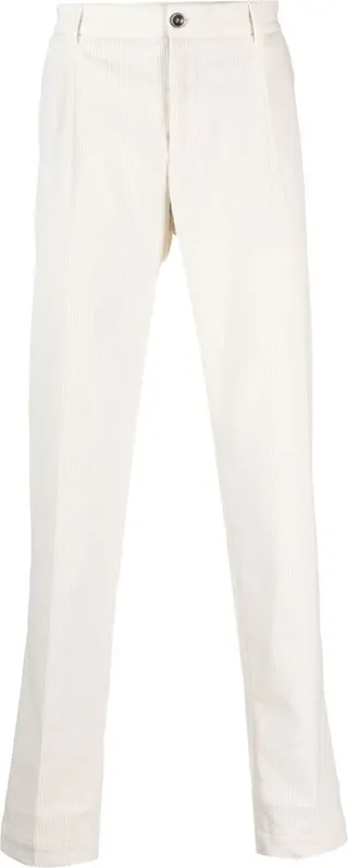 Slim-Cut Corduroy Trousers