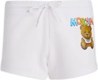 Moschino Teddy Bear Printed Drawstring Shorts