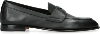 Santoni Leather Famed Loafers