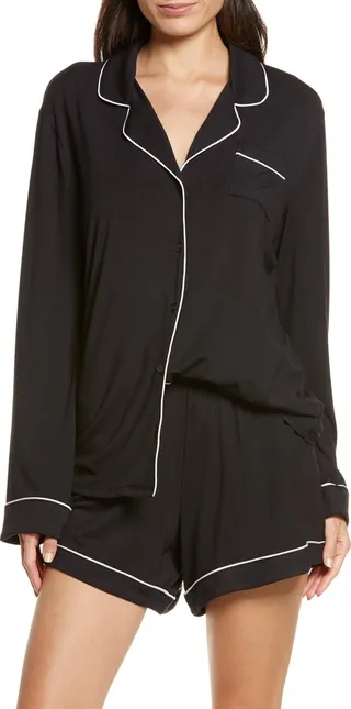 Moonlight Eco Long Sleeve Short Pajamas