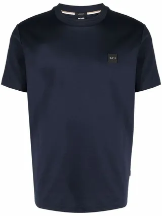 logo-patch cotton T-shirt