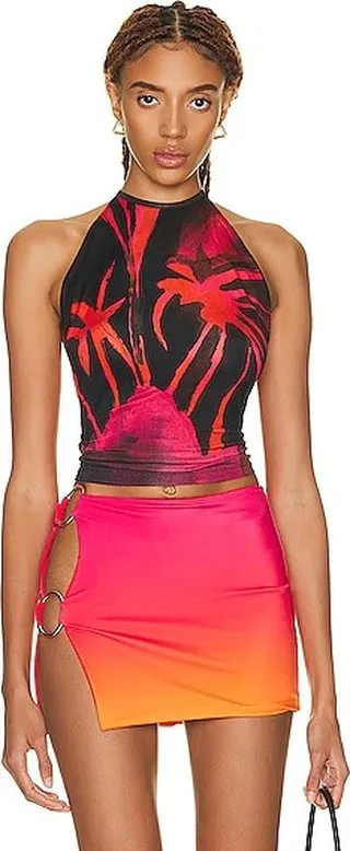 Louisa Ballou Halter Top in Black