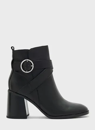 Mid Heel Ankle Boots