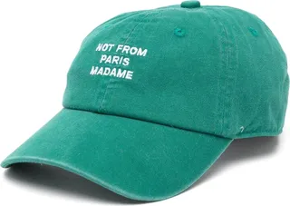 Embroidered-Slogan Baseball Cap