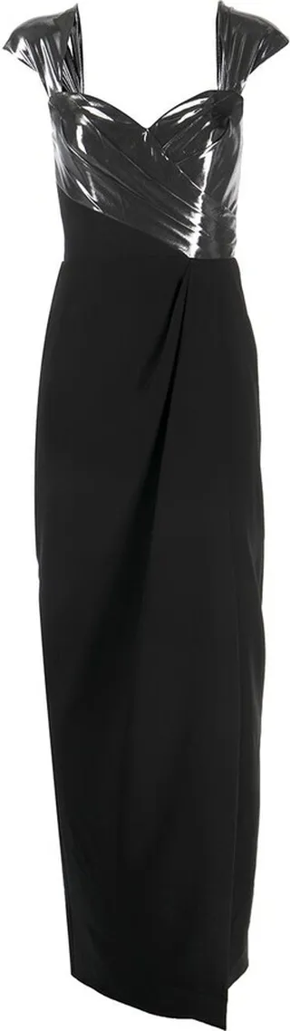 Off-Shoulder Thigh Slit Gown