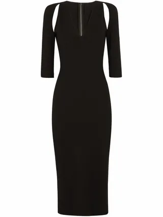 Cut-Out Midi Dress