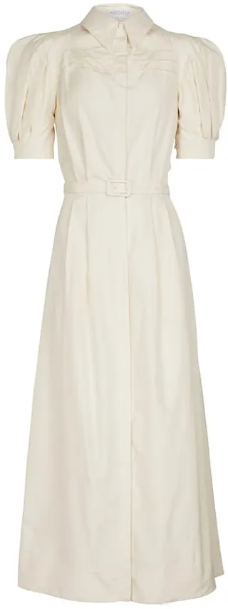Silk midi dress