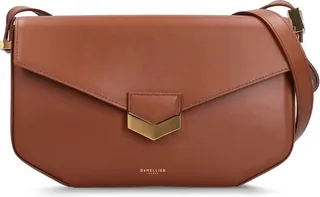 Midi London leather shoulder bag