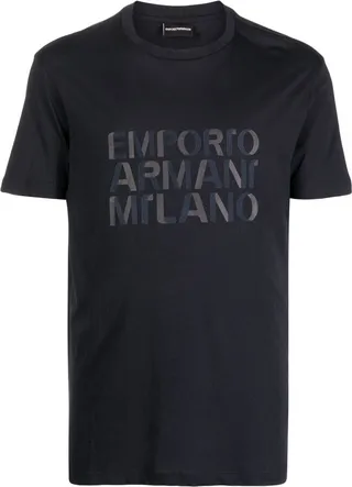 logo-print cotton T-shirt