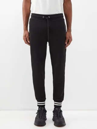 Logo-patch Cotton-jersey Track Pants