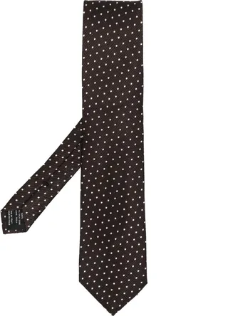 Polka-Dot Silk Tie