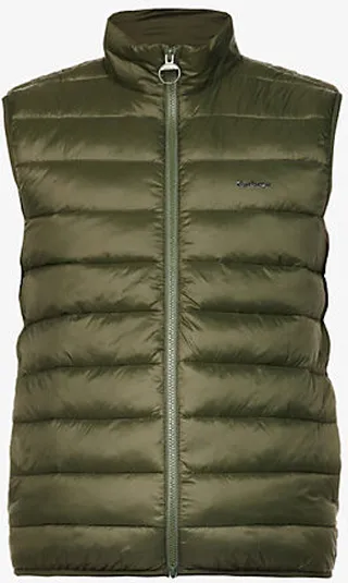 ens Khaki Bretby Padded Regular-fit Shell Gilet