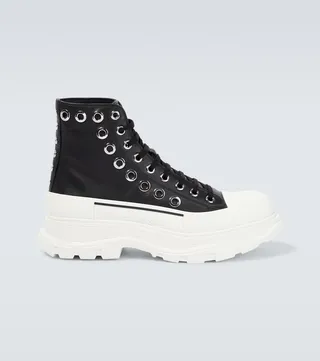 Tread Slick leather platform sneakers
