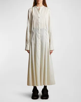 Waylon Striped Maxi Shirtdress