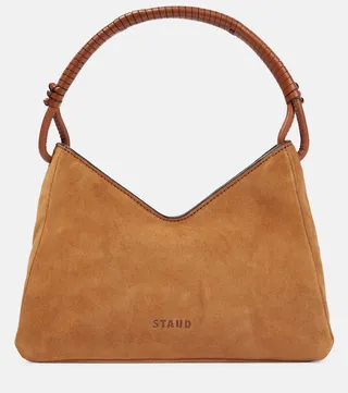 Valerie suede shoulder bag