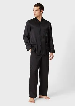 Silk monogrammed pajamas