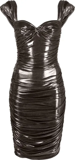 Ruched Off-Shoulder Dress