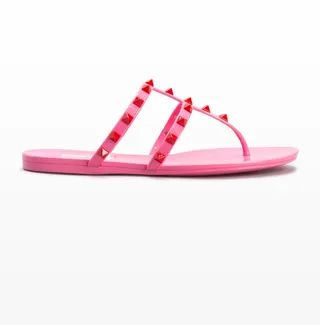 5mm Rockstud PVC Thong Sandals