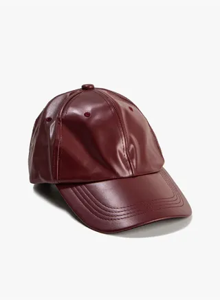 Cap Hat Faux Leather