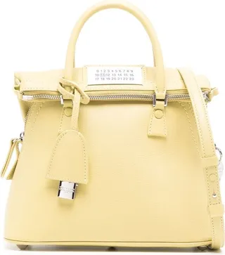 Signature-Numbers-Motif Shoulder Bag