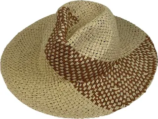 Two-Tone Straw Panama Hat