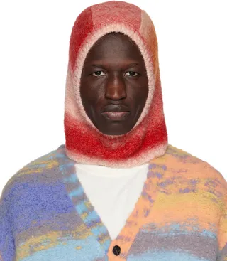 Wooyoungmi Red Alpaca Balaclava