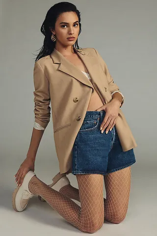Emilio Cavallini Fishnet Tights Beige