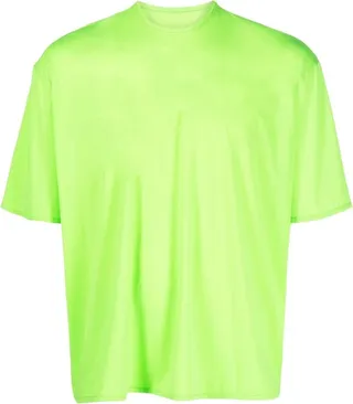 slogan-print jersey T-shirt