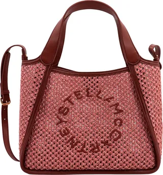 Alter Mat and mesh handbag with frontal logo