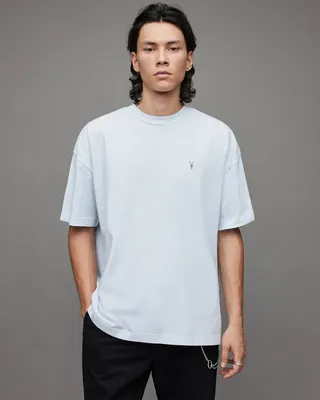Harding Oversized Crew T-Shirt - Powdered Blue