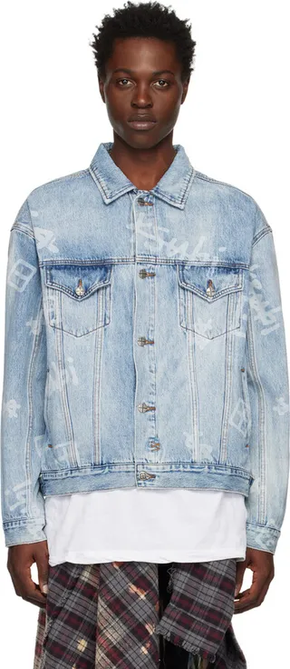 Ksubi Blue Oh G Kash Box Denim Jacket